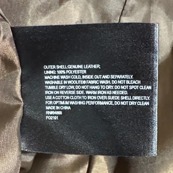 Nordstrom’s Bernardo Dark Brown Suede Leather Jacket - Picture 6 of 6